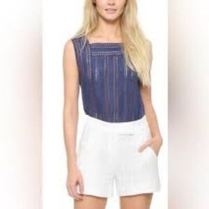 Veronica Beard Surfside 100% Silk Top